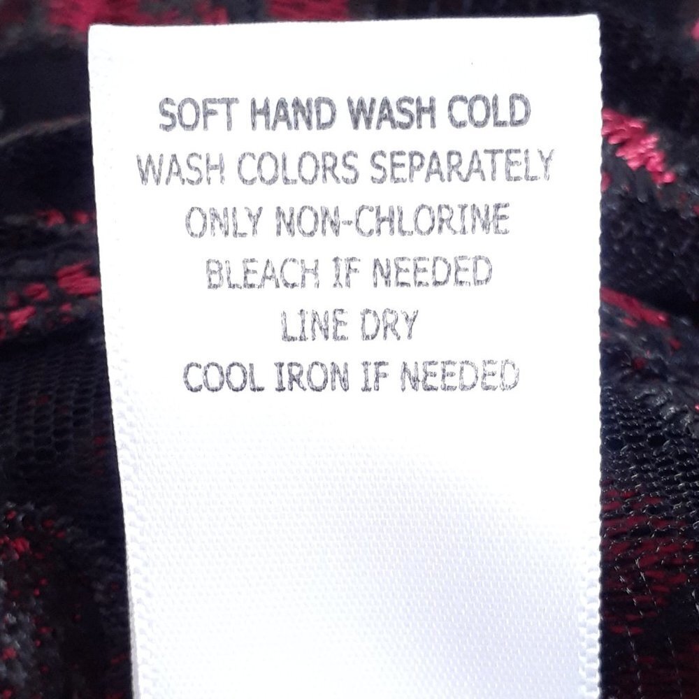 Taylor Sleeveless Dress Sz 6 Black Pink Floral N - Picture 6 of 6